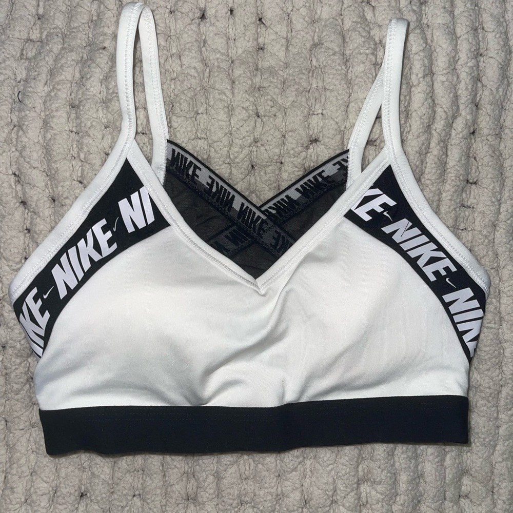 Nike Women's Black and White Sports Bra